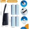 thumbnail image 3 of Disposable Toilet Brush - Toilet Bowl Cleaner, Toilet Cleaning Supplies, Toilet Brush with Holder, Toilet Bowl Cleaner Wands，40 Refills for Toilet Cleaning and Hygienic Bathroom Maintenance, 3 of 4