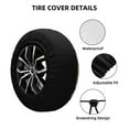 thumbnail image 2 of Sikiie Vintage Ram Pilot PVC Leather Spare Tire Wheel Cover Spare Tire Cover, for Car Truck SUV Camper Trailer Universal Fit(14-17in)-17 inch, 2 of 6