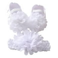 thumbnail image 1 of Infant Baby Girl Shoes Baby Mary Jane Flats Princess Wedding Dress Shoes Crib Shoe for Newborns, Infants, Babies, and Toddlers, 1 of 5