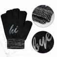 thumbnail image 4 of EvridWear Boys Girls Magic Stretch Gripper Gloves 3 Pair Pack, Kids Winter Warm Gloves(Hi Bye, M/6-8 Years), 4 of 7
