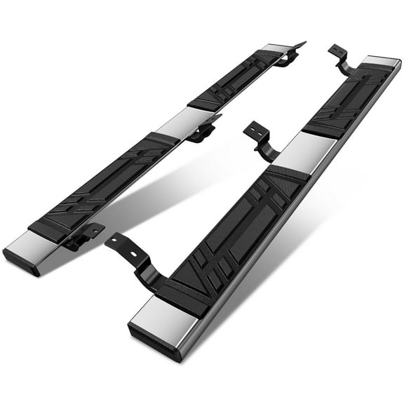 DNA Motoring 6.5" Side Step Nerf Bars Running Boards for 2007-2021 Toyota Tundra Double Cab