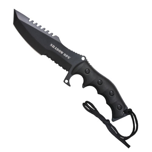 Shadow Ops Tactical Knife Black Walmart Com Walmart Com