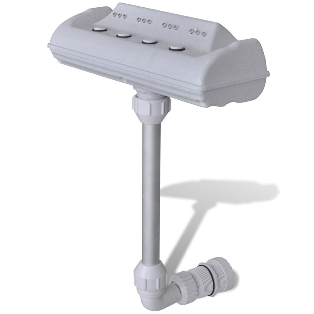 Kepooman Pool Fountain with LED Lights for Home, White Kepooman Pool Fountain with LED Lights for Home, White