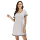 thumbnail image 1 of Camisones de mujer Camisa de dormir de manga corta Camisa de dormir cómoda, 1 of 5