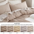 thumbnail image 5 of U by Bedsure Cotton Duvet Cover Queen - 100% Cotton Waffle Weave Khaki Duvet Cover, Soft and Breathable Queen Tan Duvet Cover Set for All Season (Queen, 90"x90"), 5 of 6