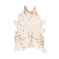 thumbnail image 2 of nuLOOM BIBR01A Iraida Faux Cowhide Shaped Rug, 3` 10" x 5`, Off-White, 2 of 6