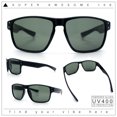 thumbnail image 2 of Mens Glass Lens Classic 90s Rectangle Sport Horrn Rim Sunglasses Shiny Black, 2 of 8