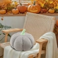 thumbnail image 4 of VQPeo Flock Material Pumpkin Pillow, Holiday Sofa Cushion for Halloween Decorations and Fall Harvest Table Centerpieces, 4 of 6