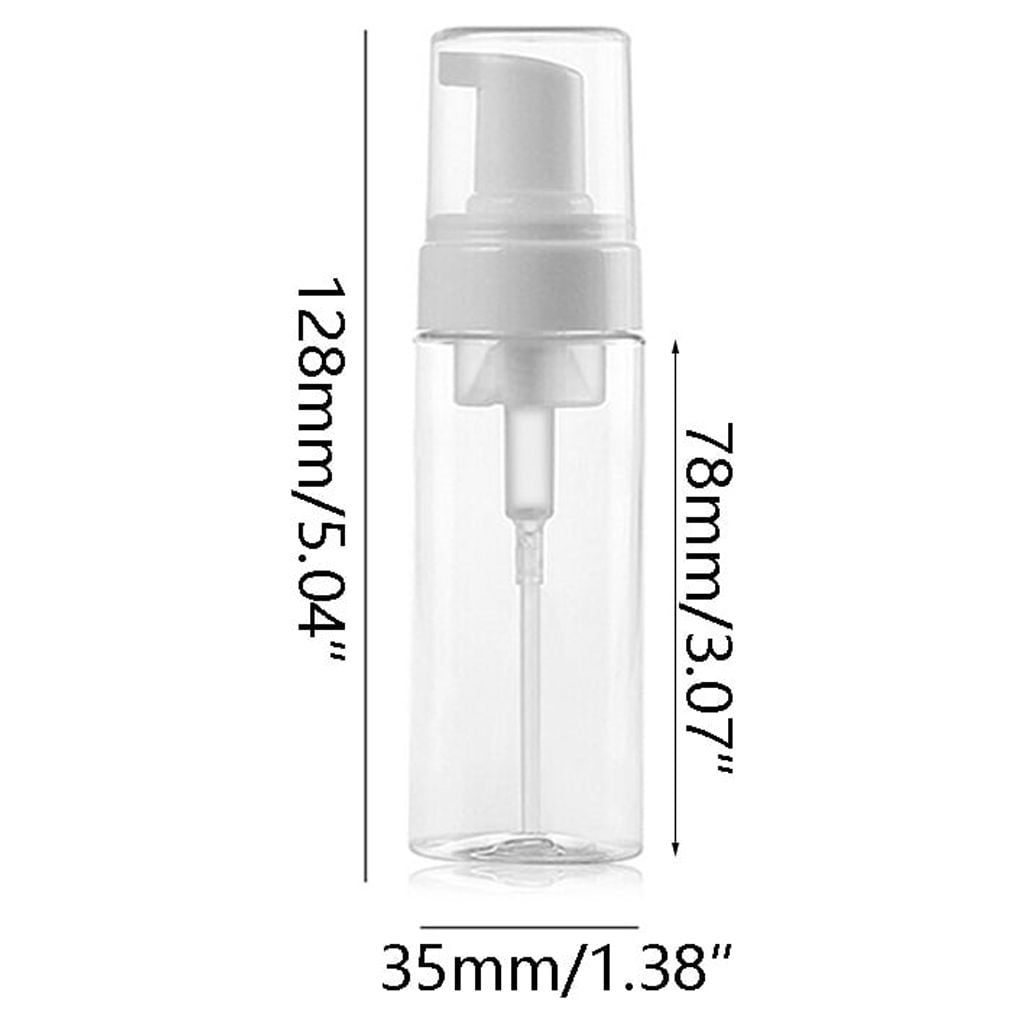 Portable Foam Bottle Clear Empty Pump Bottle Refillable Travel Plastic Bottles