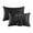 Black, variant on Zhourta 2PCS Satin Silk Pillowcase for Hair and Skin Queen Size Breathable Super Soft and Smooth Pillow Cases Set with Hidden Zipper 20x30Inch