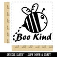 thumbnail image 2 of Be Kind Bumble Bee Kindness Self-Inking Rubber Stamp Ink Stamper - Blue Ink - Large 1-1/2 Inch, 2 of 7
