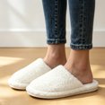 thumbnail image 6 of CHICVOMEY Fuzzy Slippers for women Memory Foam Non-slip House Shoes Plush Faux Fur house slipper Indoor Outdoor, 6 of 9