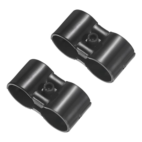 Uxcell 2-Pack Structural Pipe Connector, Parallel Pipe Connector Steel Pipe Connector for OD 1.1" or 28MM Pipe