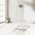 thumbnail image 2 of fastboy Simulation 1/6 Scale Dollhouse Mini Model Metal Dinning Chair White, 2 of 9