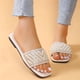thumbnail image 2 of Amzcrzy Zapatos de mujer,Zapatos de mujer,Zapatillas de mujer, Sandalias de mujer, zapatos, sandalias brillantes para mujer, sandalias planas, chanclas, lindas sandalias elegantes para playa, sandali, 2 of 6