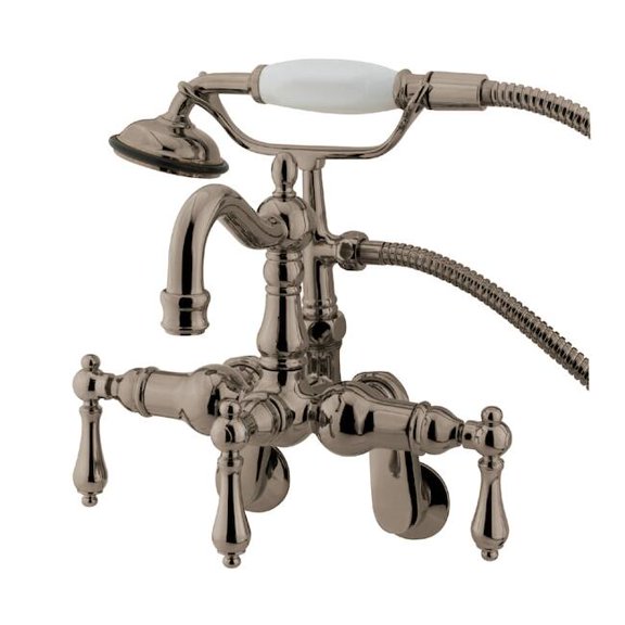 Wall-Mount Clawfoot Tub Faucet, Brushed Nickel, Tub Wall Mount CC1301T8