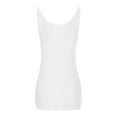 thumbnail image 5 of Summer Saving Wycnly Womens Tank Tops Plus Size Casual Knitted Ribbed Loose Tank Vest Summer Fashion Solid V-Neck Sleeveless Shirts Blouse White XXL, 5 of 6