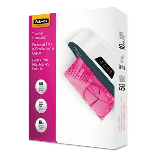 52042 Fellowes Laminating Pouches, 10 mil, 11 1/2 x 9, 50/Pack