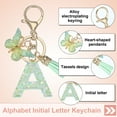 thumbnail image 3 of Uxcell Alphabet Initial Keychain, Resin Cute Keychains with Tassel Butterfly Letter Pendant Charm A, 3 of 7