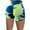 Blue, variant on Tejiojio Womens Shorts Summer Clearance Women Short Multicolor Pocket Tight High Waist Elasticity Sports Yoga Pants