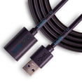 thumbnail image 1 of Cable de Extensión Digital USB 3.0 SatelliteSale Macho a Mujer Tipo A PVC Negro 15 Pies, 1 of 9