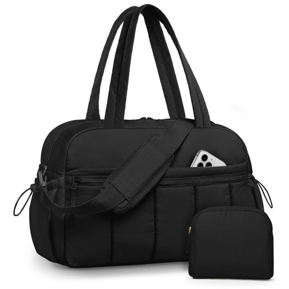 Travel Duffle Gym Bag for Women: Carry on Weekender Bags with Toiletry Bag Duffel Tote Bag with Wet Pocket Water Resistant Overnight Bag for Womens Hospital Work Sports Yoga Bags Pink