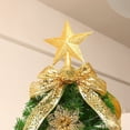 thumbnail image 2 of Treetop Star 20x10cm Five-Pointed Star Christmas Tree Topper Ornament Plastic Shatterproof Design with Ribbon Loop for Holiday Decor and Gifts Single Piece JASKFLY, 2 of 5