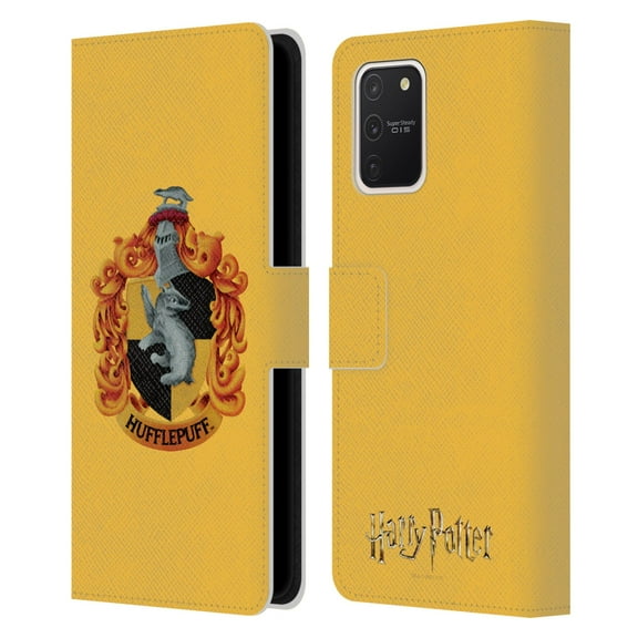 Head Case Designs Officially Licensed Harry Potter Chamber Of Secrets I Hufflepuff Crest Leather Book Wallet Case Cover Compatible with Samsung Samsung Galaxy S10 Lite
