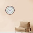 thumbnail image 3 of Reloj de pared luminoso con luz nocturna que no hace tictac y función de brillo, barrido preciso Blanco, 3 of 8