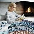 thumbnail image 2 of LHSHID Anniversary Romantic Gifts for Husband Ultra Soft Micro Fleece Sherpa Throw Blanket Valentines Day Gifts for Him Husband Birthday Gifts from Wife for Bedding Sofa and Travel 60"x80", 2 of 7