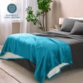 thumbnail image 4 of Manta de Cama Bare Home Felpa Sherpa Reversible Matrimonial/Queen Mar Caribe, 4 of 6