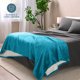 thumbnail image 4 of Manta de Cama Bare Home Felpa Sherpa Reversible Matrimonial/Queen Mar Caribe, 4 of 6