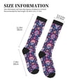 thumbnail image 2 of Picia leaf flower Skull colorful Printed Sports Compression Socks - 15-20mmHg Graduated Compression, High-Performance Soft and Breathable Socks for Men and Women, 2 of 5