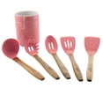 thumbnail image 3 of Gibson Town Market Square 5 Piece Kitchen Tools with Ceramic Crock in Lavender, 3 of 4