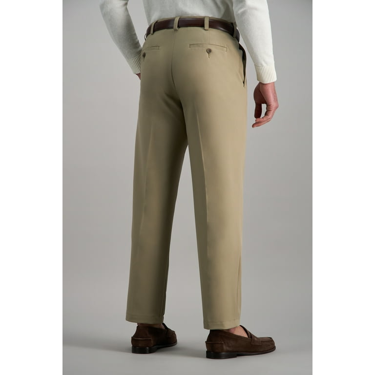 Haggar Men's Cool 18® Pro Solid Pleat Front Pant Classic Fit