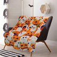thumbnail image 2 of Halloween Throw Blanket, Cute Pumpkin Ghost Blanket for Bedroom and Living Room Decor, for Women, Men, Adults, Friends, Teachers, Cowokers, 2 of 6