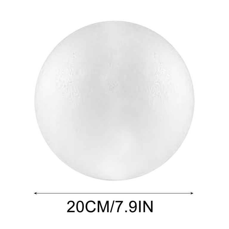 MT Products 7 Round White Polystyrene Foam Balls for Crafts