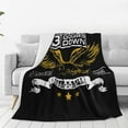 thumbnail image 6 of 3 Doors Downs Blanket Throw Bedding Room Decor Flannel Blankets for Bed Sofa Warm Blankets 40"x30", 6 of 6