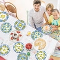 thumbnail image 5 of 60PCS Lemon Party Paper Plates Lemon Theme Decorations Summer 7In Blue Tiles Yellow Fruit Dessert Plates Disposable Tableware Dinnerware Set for kids Baby Shower Birthday Mediterranean Party Supplies, 5 of 7