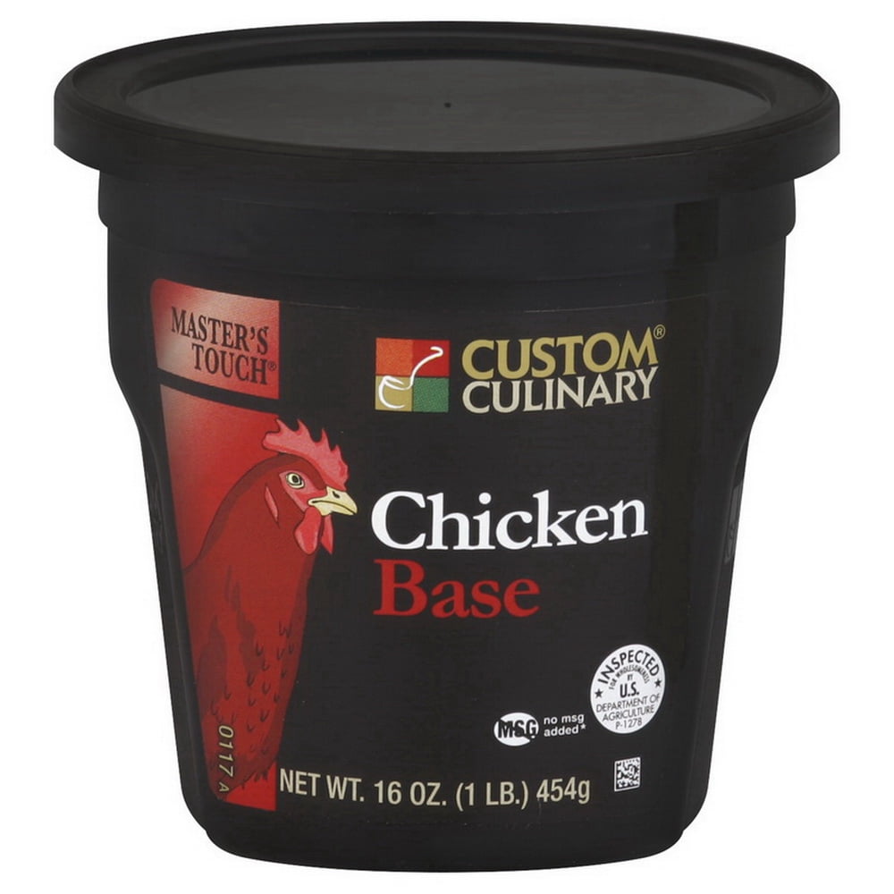 (Price/Case)Masters Touch Gluten-Free No Msg Added Chicken Base 1 Pound Per Pack - 6 Per Case