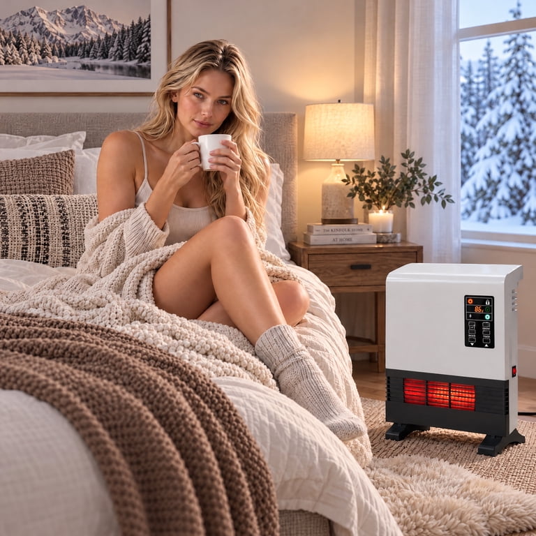 Wall Mounted or Floor Portable Space Heater, 1500W photo 5