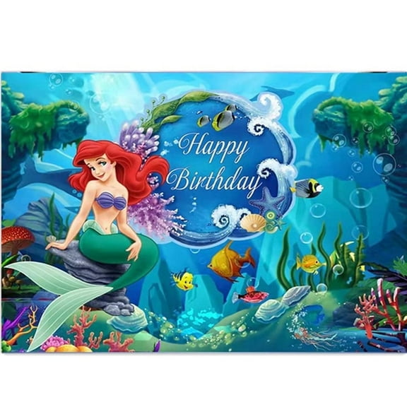 Cartoon Birthday Party Banner,5 x 3ft Cartoon Photography Background Vinyl Wall Decorations Supplies for Kids Boys Toddlers
