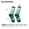 thumbnail image 2 of KLL Abstract Ocean Currents Print Cool Socks Men's Women's Crew Socks Funny Crazy Novelty Stockings, 2 of 6