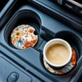 Rustic Mug Rack Thanksgiving Car Coasters for Cup Holders Set of 2 Absorbent, 2.56 ...