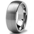 thumbnail image 2 of Metal Masters Tungsten Carbide Mens Dome Brushed Wedding Band Comfort-Fit Anniversary Ring 8mm, 2 of 6