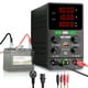 thumbnail image 1 of Fuente de alimentación 30 V 5 A variable con botón de ajuste de voltaje y corriente Botón de salida Puerto USB, 1 of 5