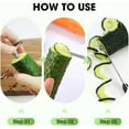 thumbnail image 4 of ABPETE Spiral Cutting Machine, Stainless Steel Spiral Cutter for Veggies, Portable and Creativity Cucumber Potato Carrot Slicer Cutter Manual Kitchen (3pcs), 4 of 8