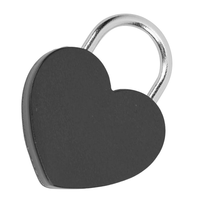 Heart Lock Metal Exquisite Padlock with Key, Small Size Mini Heart Shape Padlock Key Padlock Heart Padlock for Diary, Jewelry Box, Luggage