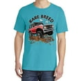 thumbnail image 2 of Wild Bobby, Ford Rare Breed 71 Bronco Truck Classic, Cars and Trucks, Garment-Dyed Washed Look Short Sleeve Tees, Blue Lagoon, Small, 2 of 3