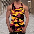 thumbnail image 2 of Taqqpue Men's Tank Tops Camouflage Print Sleeveless Round Neck Muscle T Shirts Workout Gym Bodybuilding Beach Tops, 2 of 5
